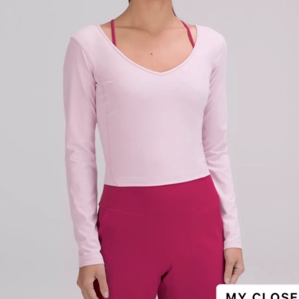 Lululemon Pink Long Sleeve Align Top ~ 6